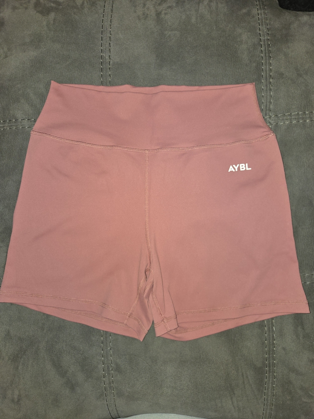 AYBL High-Rise Bike Shorts in Dusty Rose